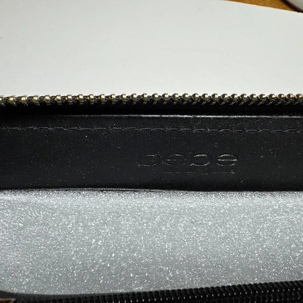 bebe black wallet